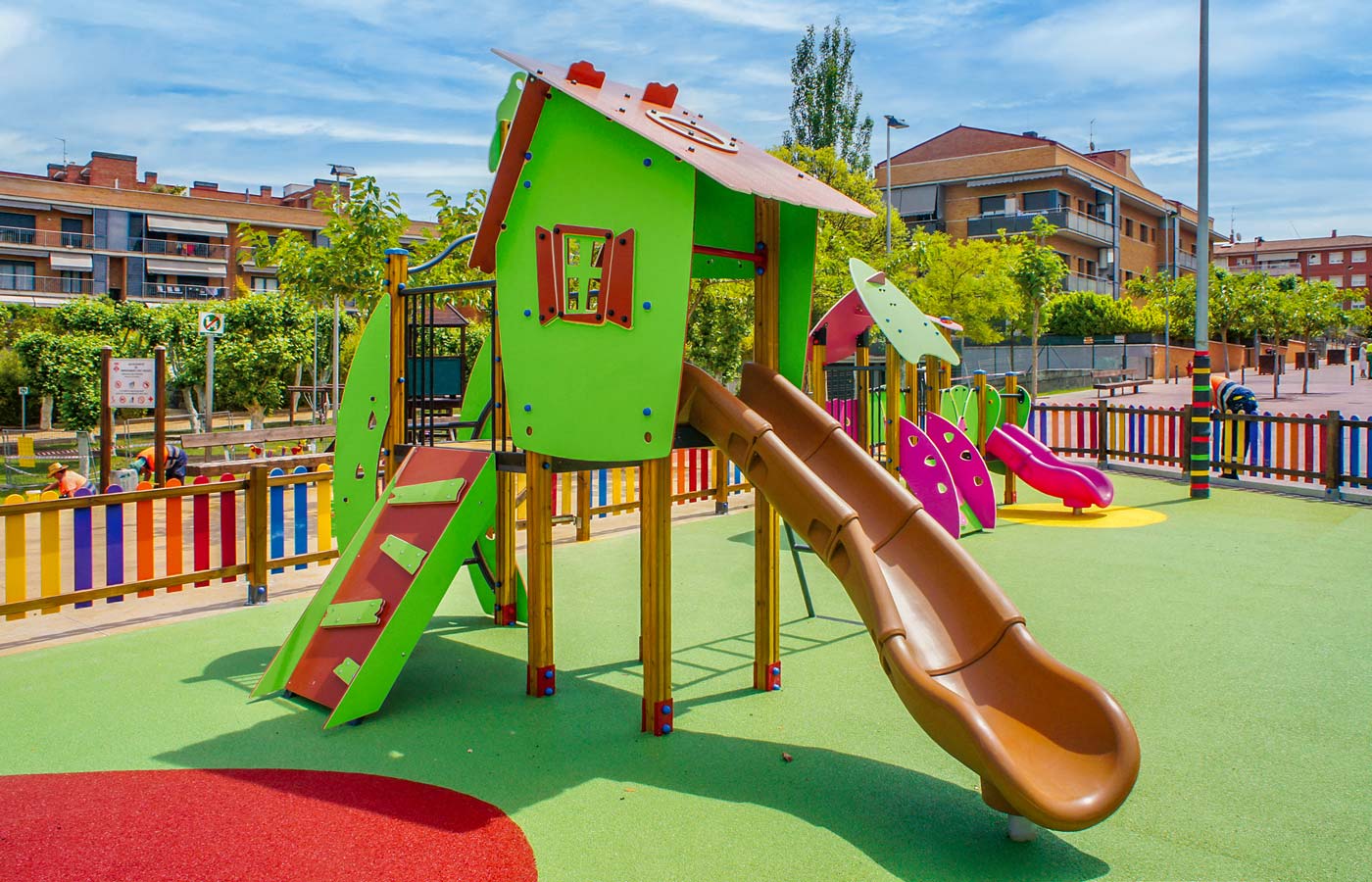 Attrezzature Parco Giochi - Pavimento in Gomma da Esterno