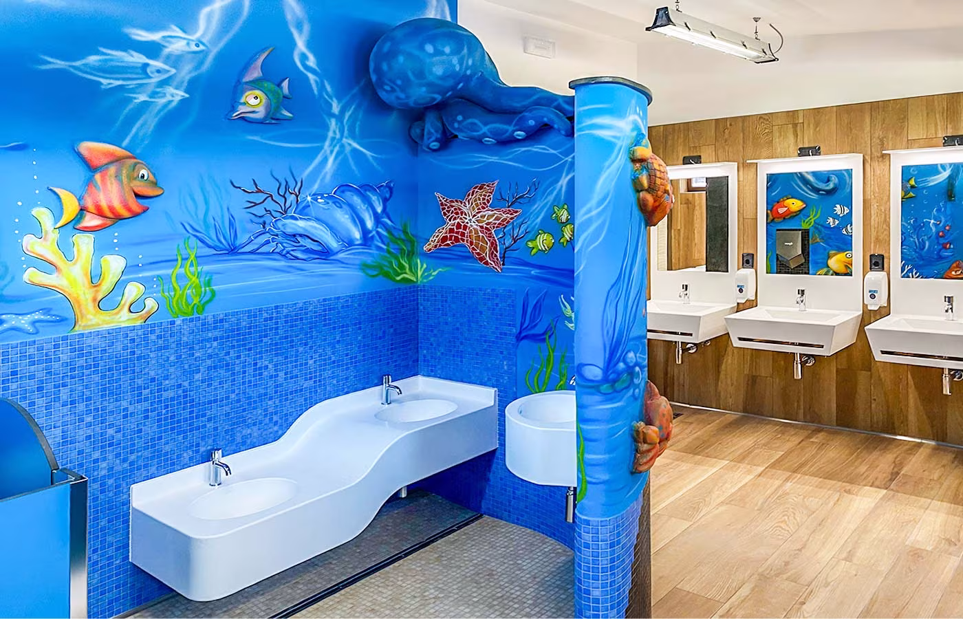 Allestimento Bagni a Tema per Campeggi e Resort