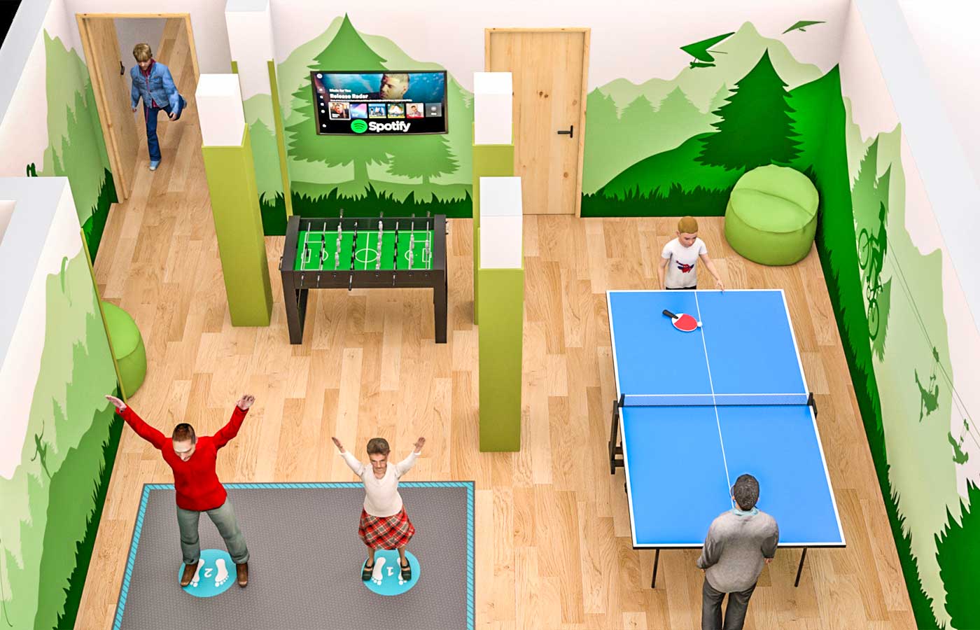 Progettazione Sala Giochi per Ragazzi